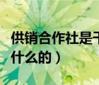 供銷合作社是干什么的單位（供銷合作社是干什么的）