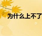 為什么上不了網(wǎng)了呢（為什么上不了網(wǎng)）