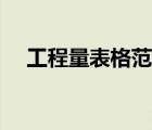 工程量表格范本（工程報(bào)價(jià)單表格范本）