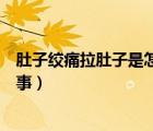 肚子絞痛拉肚子是怎么回事（肚子陣陣絞痛又不拉是怎么回事）