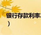 銀行存款利率2023年（銀行存款利率怎么算）
