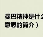 曼巴精神是什么意思（說一說曼巴精神是什么意思的簡介）