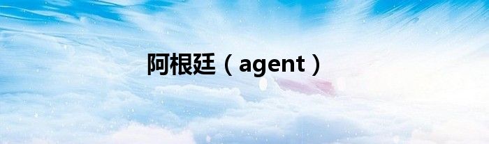 阿根廷（agent）
