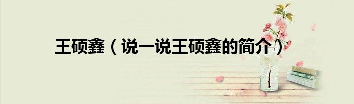 王碩鑫（說(shuō)一說(shuō)王碩鑫的簡(jiǎn)介）