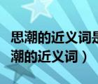 思潮的近義詞是什么朦朧的近義詞是什么（思潮的近義詞）