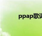 ppap歌詞有哪些（PPAP歌詞）