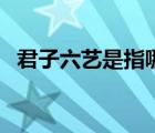君子六藝是指哪六藝（君子六藝是哪六藝）