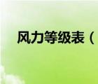 風(fēng)力等級(jí)表（說一說風(fēng)力等級(jí)表的簡(jiǎn)介）