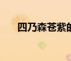 四乃森蒼紫的刀叫什么（四乃森蒼紫）