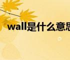 wall是什么意思怎么讀（wall是什么意思）
