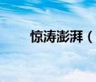 驚濤澎湃（說一說驚濤澎湃的簡介）