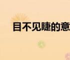 目不見睫的意思（目不見睫文言文翻譯）
