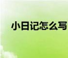 小日記怎么寫50字左右（小日記怎么寫）