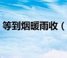 等到煙暖雨收（說一說等到煙暖雨收的簡介）