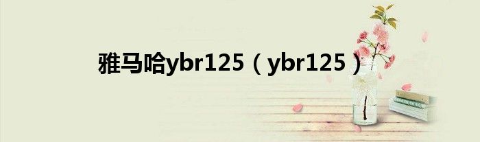 雅馬哈ybr125（ybr125）