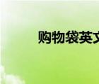 購(gòu)物袋英文關(guān)鍵詞（購(gòu)物袋英文）
