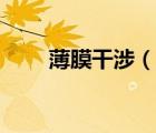 薄膜干涉（說一說薄膜干涉的簡介）