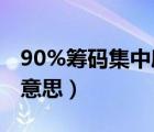 90%籌碼集中度啥意思（90 籌碼集中度什么意思）