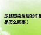 尿路感染反復(fù)發(fā)作是怎么回事如何治療（口腔潰瘍反復(fù)發(fā)作是怎么回事）