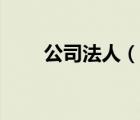 公司法人（說一說公司法人的簡介）