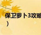 保衛(wèi)蘿卜3攻略（保衛(wèi)蘿卜挑戰(zhàn)30金蘿卜攻略）