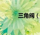 三角閥（說一說三角閥的簡介）