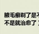 腋毛癬剃了是不是就治愈了呀（腋毛癬剃了是不是就治愈了）
