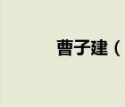 曹子建（說一說曹子建的簡介）