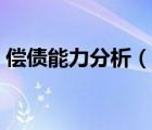 償債能力分析（說一說償債能力分析的簡介）