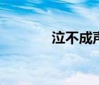 泣不成聲的意思（泣不成聲）
