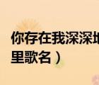 你存在我深深地腦海里（你存在我深深的腦海里歌名）