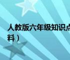 人教版六年級(jí)知識(shí)點(diǎn)歸納總結(jié)（求人教版小學(xué)六年級(jí)復(fù)習(xí)資料）