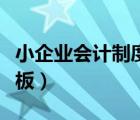 小企業(yè)會計制度報表模板（小企業(yè)會計報表模板）