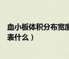 血小板體積分布寬度低什么意思（血小板體積分布寬度低代表什么）