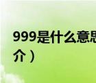 999是什么意思（說一說999是什么意思的簡介）
