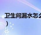 衛(wèi)生間漏水怎么補(bǔ)救法（衛(wèi)生間漏水怎么補(bǔ)救）