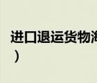 進(jìn)口退運(yùn)貨物海關(guān)公告（退運(yùn)貨物的操作流程）
