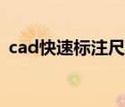cad快速標(biāo)注尺寸方法（cad快速標(biāo)注尺寸）