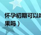 懷孕初期可以吃海帶嗎（懷孕初期可以吃牛油果嗎）