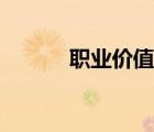 職業(yè)價(jià)值觀測評（職業(yè)價(jià)值觀）