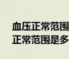 血壓正常范圍是多少低壓50高壓122（血壓正常范圍是多少）