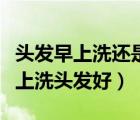頭發(fā)早上洗還是晚上洗（早上洗頭發(fā)好還是晚上洗頭發(fā)好）