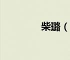 柴璐（說一說柴璐的簡介）
