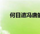 何日遣馮唐的馮唐是誰(shuí)（何日遣馮唐）
