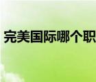 完美國(guó)際哪個(gè)職業(yè)（完美國(guó)際什么職業(yè)吃香）