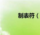 制表符（說(shuō)一說(shuō)制表符的簡(jiǎn)介）