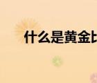 什么是黃金比例臉（什么是黃金比例）