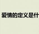 愛情的定義是什么意思（愛情的定義是什么）