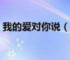 我的愛對你說（說一說我的愛對你說的簡介）
