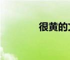 很黃的文章z（很黃的文章）